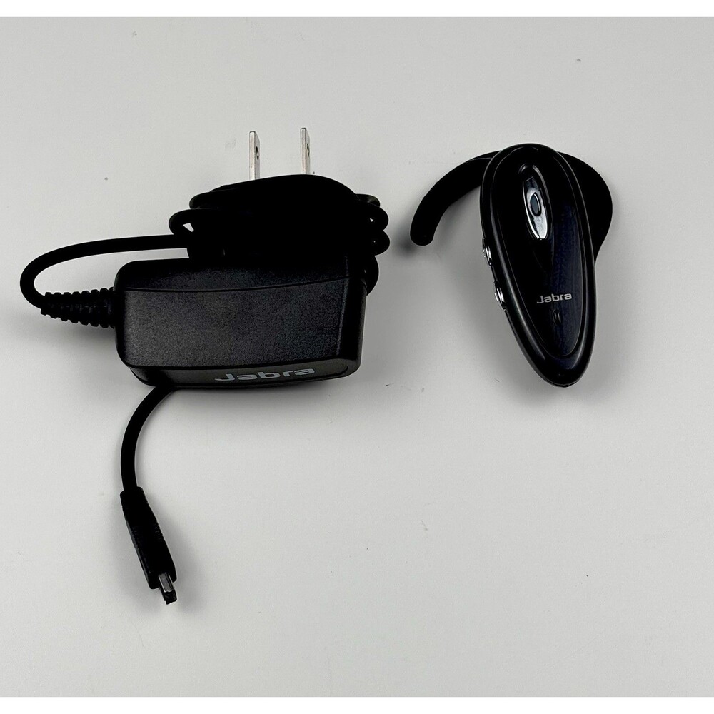 Jabra Bluetooth Headset BCE BT150 and Power Supply Charging Cord WORKS